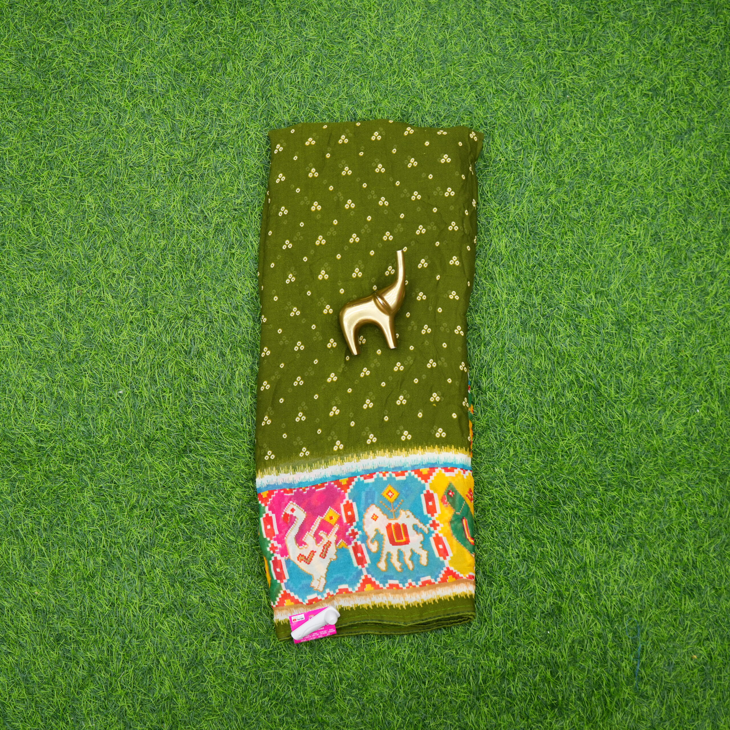 Mehendi Green Color Daily Wear Saree