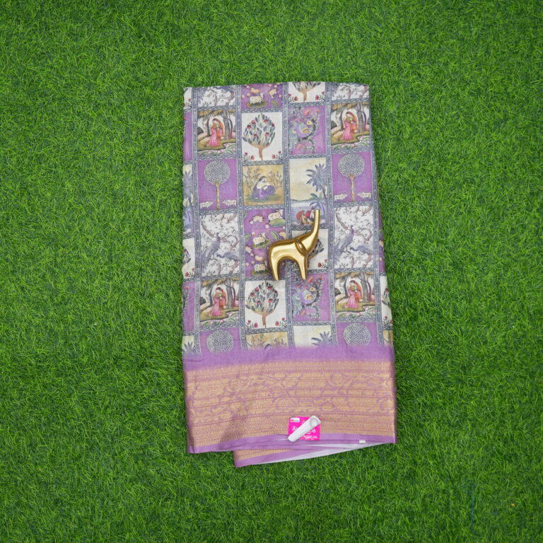 Lavender Color Daily Wear Saree