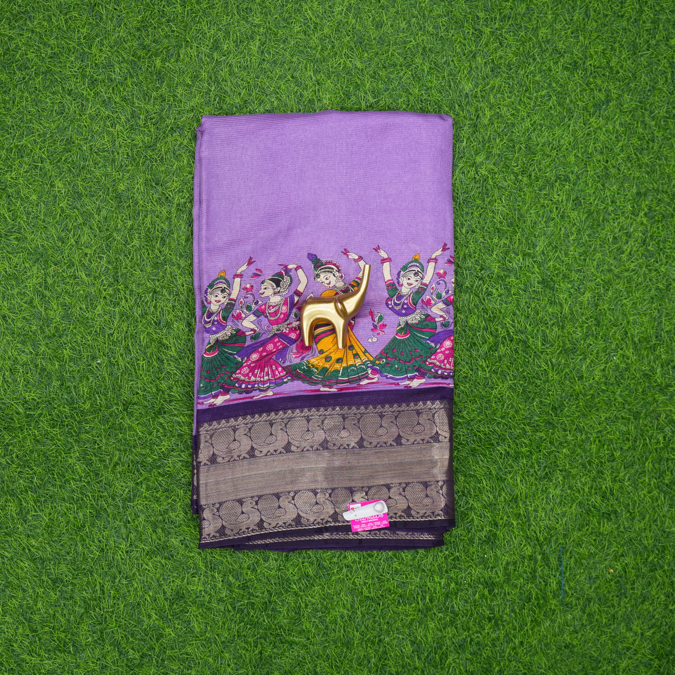 Lavender and Purple Color Daily Wear Saree