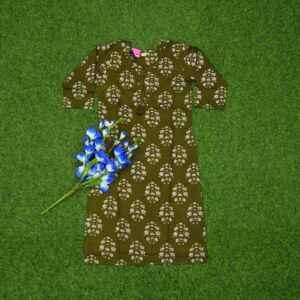 10 400 Mehendi Green Color Traditional Floral Bootis Designer Top