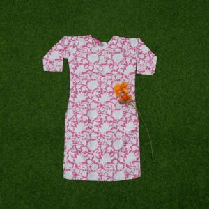 Light Pink and White Color Floral Printed Designer Top