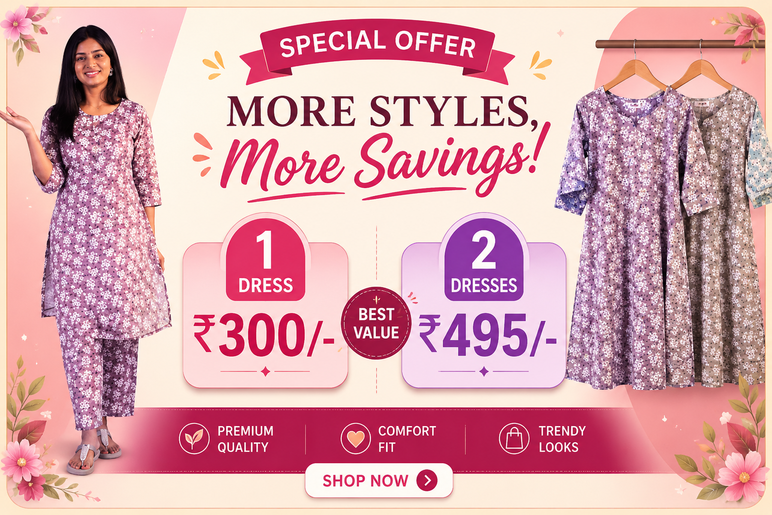 Buy 2 at ₹495