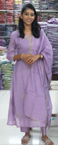 Lavender Color Designer Party Wear Dress