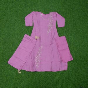 11 1370 baby pink Baby Pink Color Party Wear Designer Dress