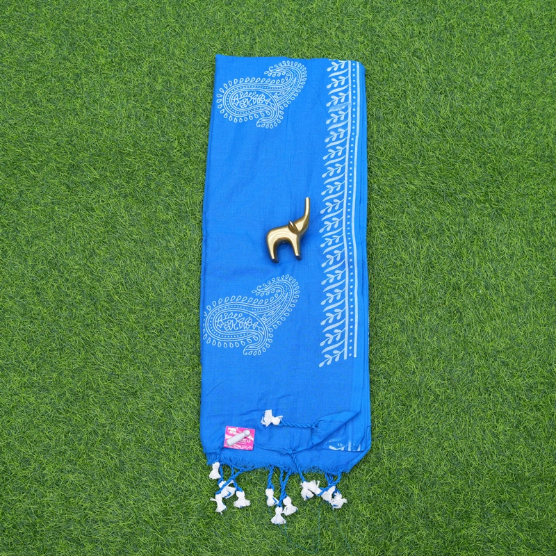 Ink Blue Color Daily Wear Saree