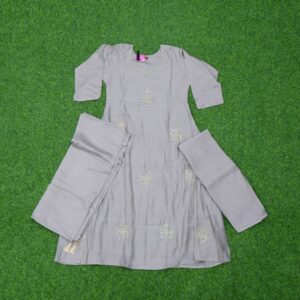 18 1650 grey Grey Color Party Wear Designer Dress