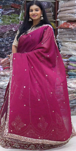 2 6000 Wine Color Embroidered Designer Bridal Lehenga
