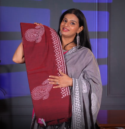 Maroon Color Daily Wear Saree
