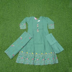 Green Color Party Wear Designer Dress