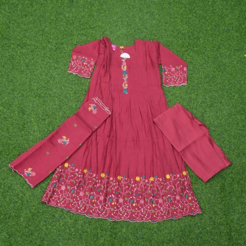 Peach Color Party Wear Designer Dress