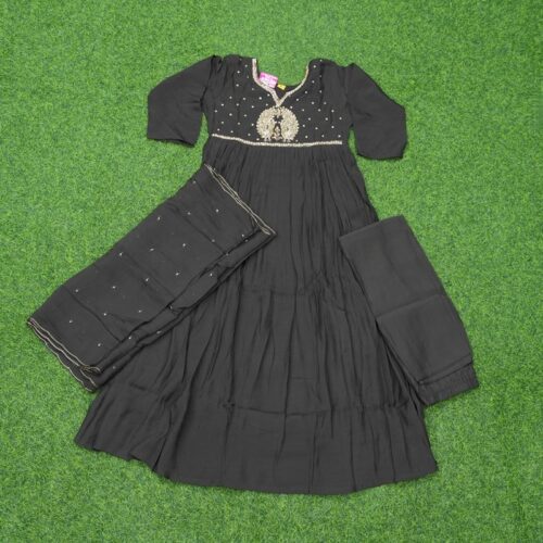 Black Color Party Wear Designer Dress