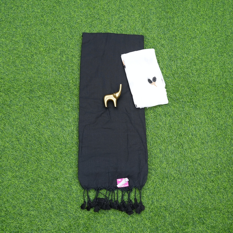 Black and White Color Daily Wear Saree