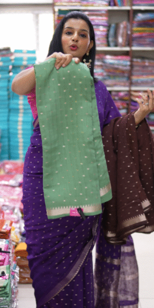 Sage Green Color Traditional Bandhani Butti Print Fancy Saree