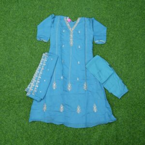 5 1390 blue Blue Color Designer Party Wear Dress