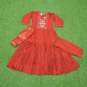 6 2050 orange Orange Color Party Wear Designer Dress