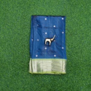 1 1490 blue and green Blue and Green Color Fancy Saree
