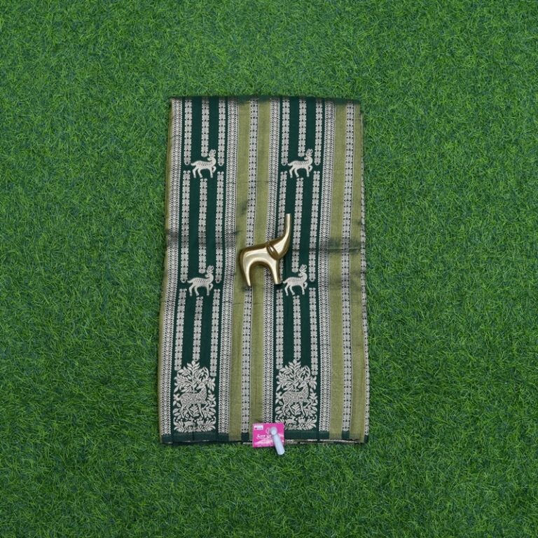 Bottle Green Color Shikargah Motifs Banarasi Silk Fancy Saree | She ...